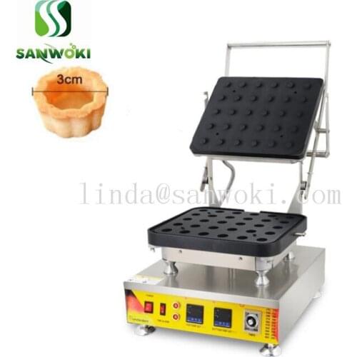 110V 220v Electric Non-stick mini flower shape Egg Tart Shell Maker mini cupcake Making machine Tartlet Machine 30pcs/mold