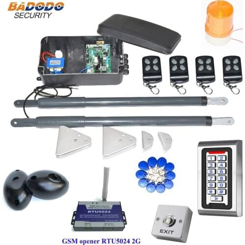 200KG waterproof automatic swing door gate Opener Operator driver closer kit with metal access controller GSM opener optional