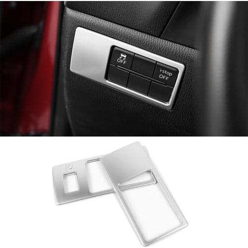 2015 2016 2017 For Mazda 2 Demio DL Sedan DJ Hatchback ABS Chrome Headlight light Adjustment Button Cover Trim Auto Accessories