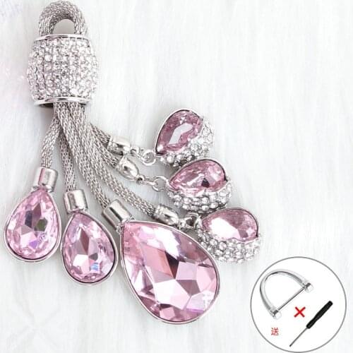 2019 Super Shine Crystal Keychain Tears of the Sky Alloy Plating Droplets Car Key Ornaments Luggage&Bag Accessories
