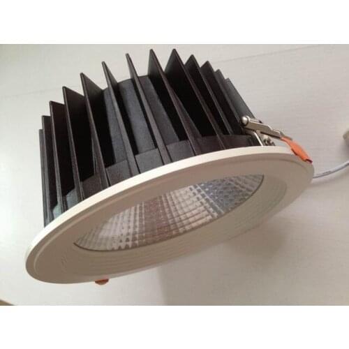 AC110V/220V Triac Diammable Epistar LED COB Downlight 35w 8" Recessed Ceiling Spot Down Lamp 3200lm White Color Cut hole210mm