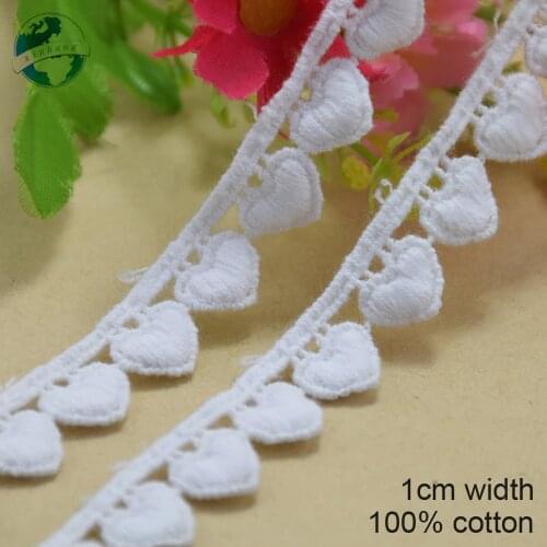 10yards 1cm white embroid sewing ribbon guipure lace trim or fabric warp knitting DIY Garment Accessories free shipping#3675