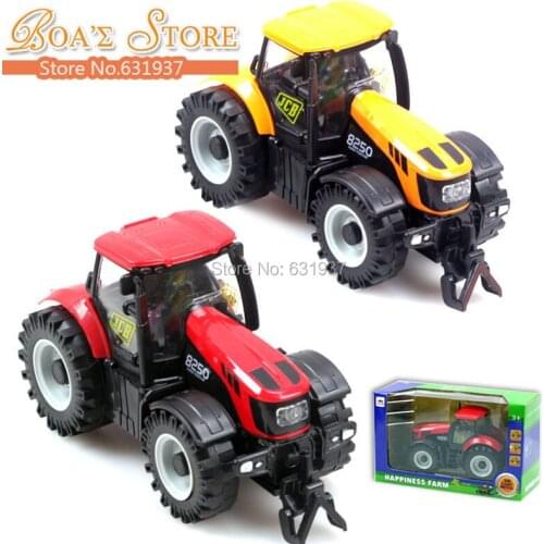 Free Shipping Boby Toy 1:32 Alloy big farmer front With light and music toys for children car alloy car model Gifts for Boys
