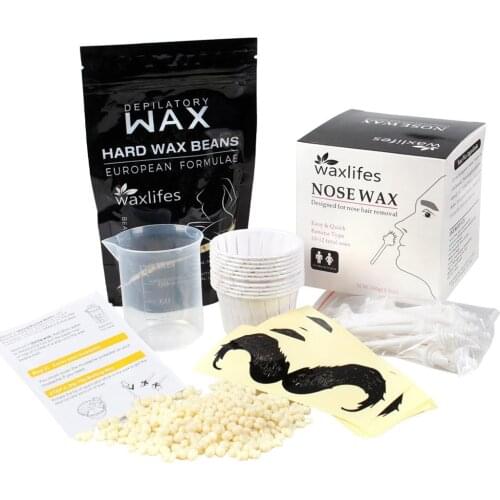 Skin Friendly Painless Professional Nose Wax Kit for Men Ears Nose Moustache