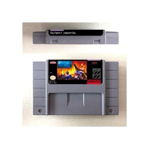 C2 Clay Fighter 2 Judgment Clay - Action Game Card US Version English Language