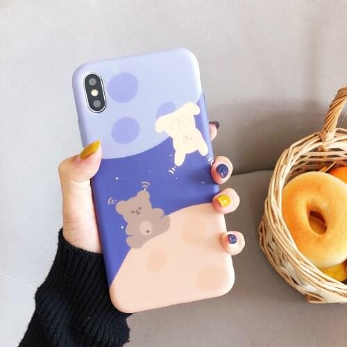 Starry Bear Rabbit for Iphone 11 Pro Cases Case for Iphone Xr 6 6s 7 8Plus 11 Pro Max Xr X Xs Max Cover Iphone Xs Max Case