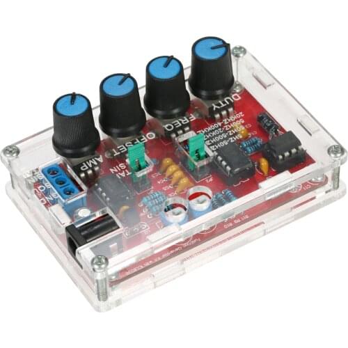 ICL8038 Signal Generator DIY Kit Sine Triangle Square Sawtooth Output 5Hz~400kHz Adjustable Frequency Amplitude