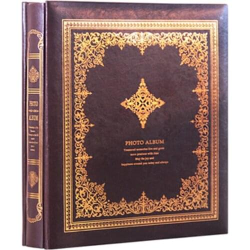 Leather Album Photo Baby Scrapbooking Love Vintage Photo Album Wedding Scrapbook NCT Decoration Anniversary Gift Photoalbum 5P20