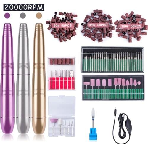 20000 rpm Portable Pen Electric Nail Drill Machine Nail Gel Remover Professional Manicure Machine Electric Nail tool