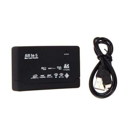 Mini 26-IN-1 USB 2.0 High Speed Memory Card Reader For CF xD SD MS SDHC