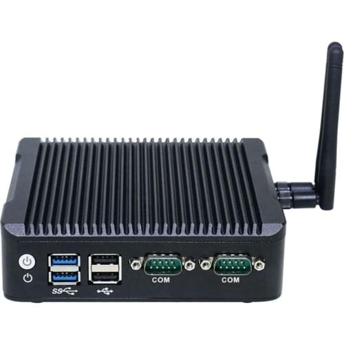 Tiny PC Fanless Mini PC Celeron N3160 Quad Core Nuc Intel HD Graphics Metal Case Micro PC HTPC Windows 7 Desktop Computer Nettop