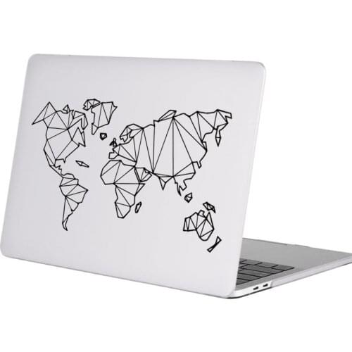 World Map Laptop Sticker for Macbook Pro 16" Air Retina 11 12 13 14 15 inch Vinyl Mac Surface Book Skin Computer Notebook Decal