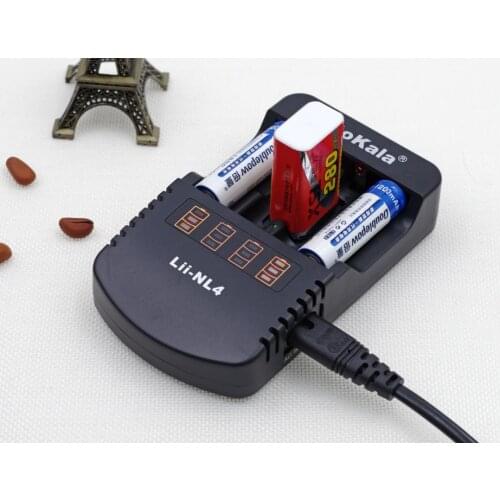 2017 new liitokala Lii-NL4 multi-function charger 1.48 V-1.5 V nickel-metal hydride AA /AAA 9V DC charger device 12V