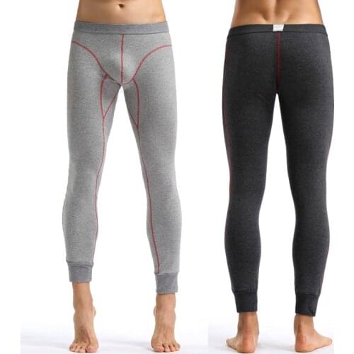 New Mens Warm Pants Velvet Winter Thermal Underwear Mens Long Johns