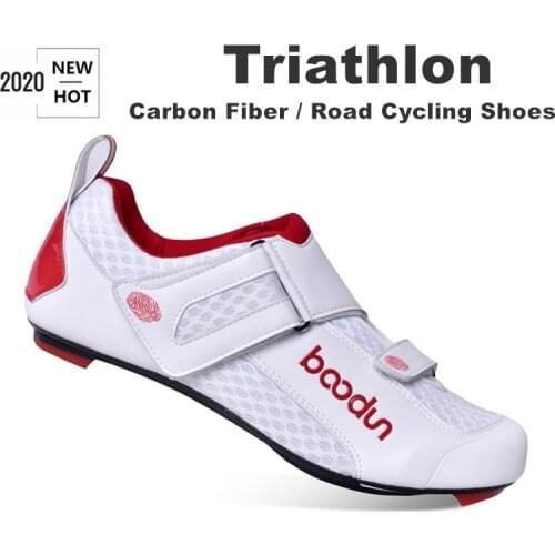 2020 road Cycling Shoes Triathlon professional Bike self-locking Shoes Carbon Fiber Ultralight Breathable Bicycle Racing Shoes