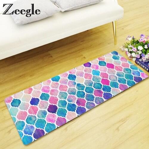 Zeegle Rectangle Kitchen Carpet Floor Rug Long Area Rug for Living Room Hallway Coffee Table Decoration Carpet Bedside Foot Rug