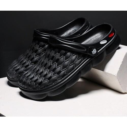 Unisex Fashion Beach Sandals Thick Sole Slipper Waterproof Anti-Slip Sandals Flip Flops for Women Men