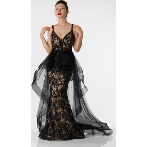 SHECCA (63075) Lace Embroidered Prom Dress With Cape