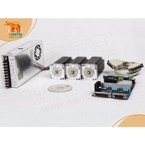 Top Recommend! Wantai Nema 23 Stepper Motor 57BYGH603 287oz-in+3 Axis Driver Board TB6560 CNC Plasma Grind Laser Engraving Mill