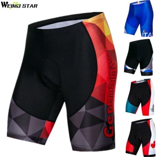 Weimostar Coolmax 4D Gel Padded Cycling Shorts Men Shockproof Downhill MTB Bike Shorts Tight Bicycle Shorts culotte ciclismo