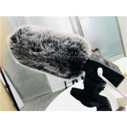 Deat cat Outdoor microphone cover artifical fur windshield for Tascam DR-10SG Windproof windscreen for Tascam DR-10SG BlueMantis