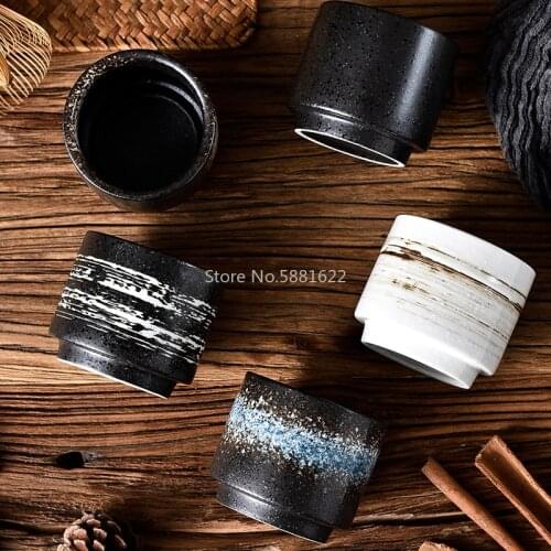 Japanese Tea Bowl 200ml Ceramic Pottery Teacup Vintage Tea Cup Water Cups Container Teaware Drinkware Vintage Teacups Crafts