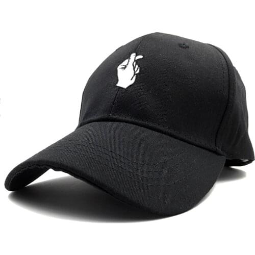 Women Fashion Cap Snapback Hip-Hop Hat Luxury Love Gestures Embroidered Finger Baseball Cap Bone Female Casquette cap Women 2016