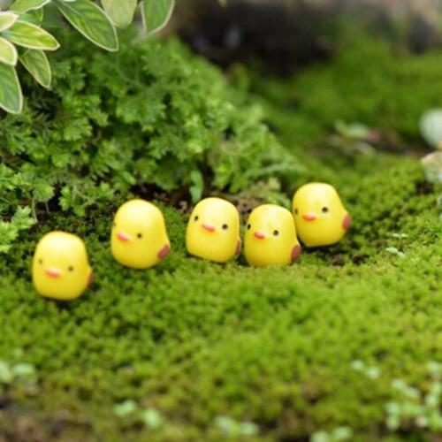 10pcs Micro Landscape chicken kawaii cabochons Resin Craft miniature figurines mini garden decoration terrarium decor Home Craft