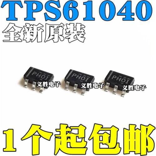 New and original TPS61040 TPS61040DBVR PH01 SOT23 LDO Voltage regulator chip，IC chip boost converter, patch SOT23-5 feet LED boo
