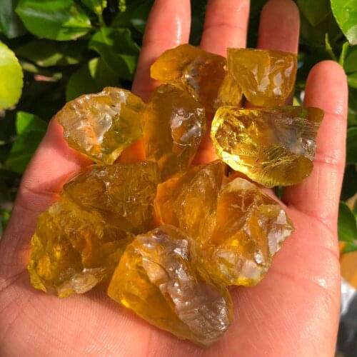 100g natural rough citrine stone raw citrine crystal stones for home decoration