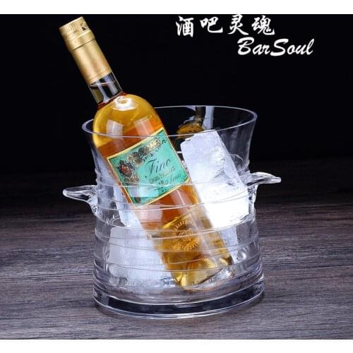 Handcrafted 2.7-liter Ice Barrel, Champagne Barrel, Red Wine Barrel and Whisky Bar with Lead-free Crystal