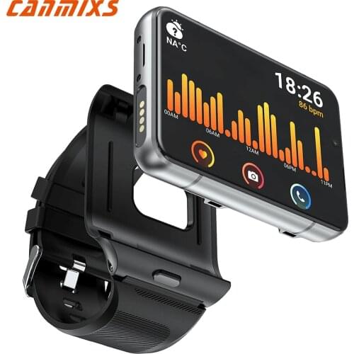 CanMixs 4G Smart Watch GPS Wifi 4G RAM 64G ROM Smartwatch Men Android OS v9.0 Nano Sim Card Phone Heart Rate Monitoring S999