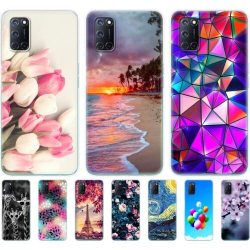 For OPPO A52 Case A92 A72 Case 6.5" Silicon Soft TPU Back Phone Cover For OPPO A 52 72 92 Case OPPOA92 OPPOA72 OPPOA52 Case Bag