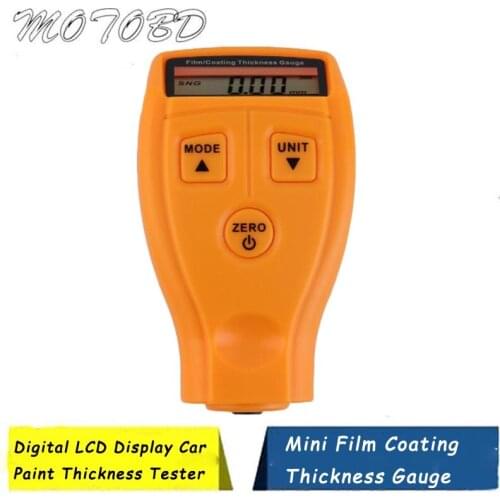 Digital LCD Display Car Paint Thickness Tester Mini Film Coating Thickness Gauge Automotive Paint Width Measure Meter