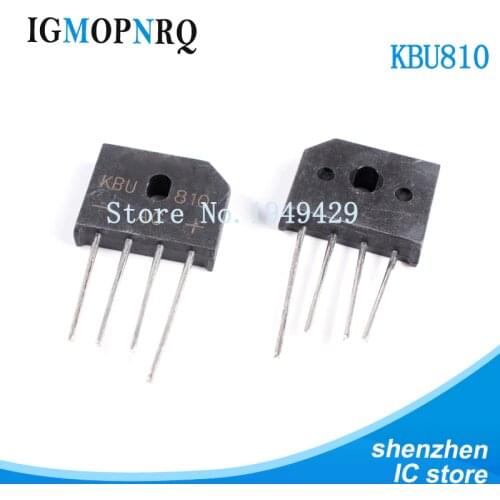 10PCS/LOT KBU810 KBU-810 8A 1000V ZIP diode bridge rectifier new and IC