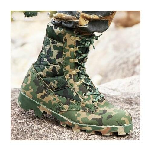 Men Desert Army Tactical Boots Mountain Camouflage Hiking Shoes Sport Work Safefy Mountain Climbing Shoes Camo Jungle Boots