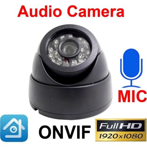Audio Ip Camera 1080P Cctv Security Video Surveillance 2MP Infrared Home Surveillance Onvif Night Vision Network Ipc Dome Camera