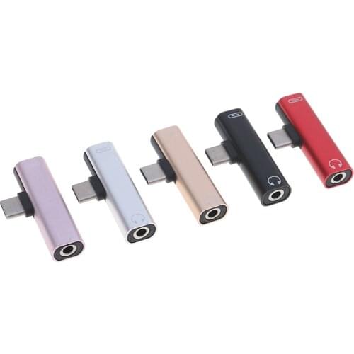 USB Type C To 3.5mm Earphone Jack Adapter For Xiaomi Aux Audio Cable Headphone Charger Charging USB-C Converter