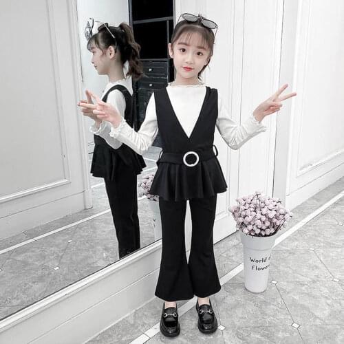 Baby Girls Clothes Suit Spring Autumn Toddler Girl Clothes Tops+Casual Pants 2Pcs Set Kids Clothing For Girls 3T 4 6 8 10 12Yrs