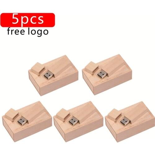 JASTER 5pcs/lot wooden Usb Flash drive customer free LOGO pendrive8GB 16GB 32GB U disk Memory Stick PHOTOGRAPHY wedding gifts