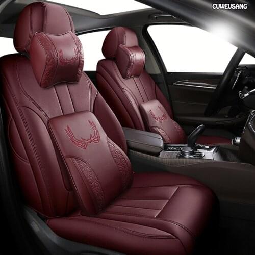 CUWEUSANG Custom Leather car seat cover For ROEWE 550 350 360 750 950 W5 E50 E950 E550 RX5 i6 ei6 RX3 ei5 RX8 i5 seat cover cars