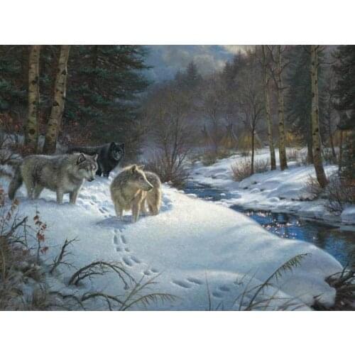 Full square wall stickers Cross stitch 5D diamond painting haft diamentowy kit set Cuadros tools landscape animal Mosaic colours