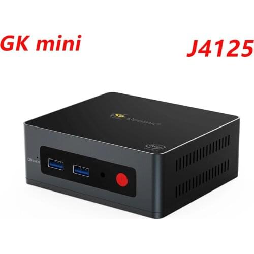 DHL 1pc Beelink GK Mini Windows 10 MINI PC Intel Gemini J4125 8GB 128GB 5.8G WiFi 1000M LAN Bluetooth 4K Gaming Computer VS GK55