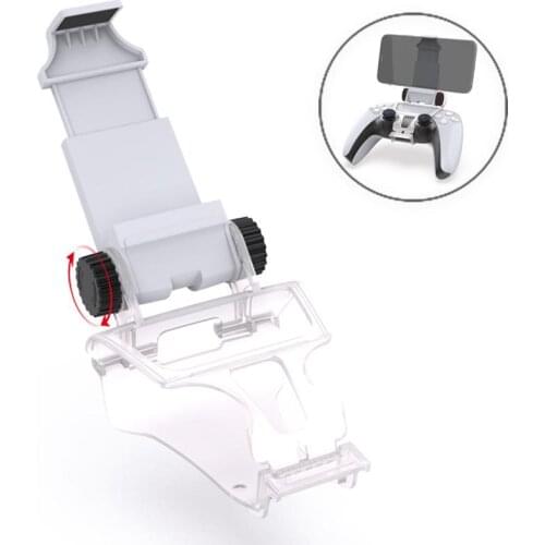 Mobile Phone Holder For Ps5 Playstation Game Handle Handgrip Adjustable Cell Phone Mount Stand Gamepad Controller Accessories