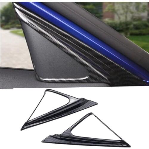 Car interior modeling ABS carbon fiber For Honda Accord 2018 Inner Front Door A Pillar Speakers Cover Trim ABS 2pcs