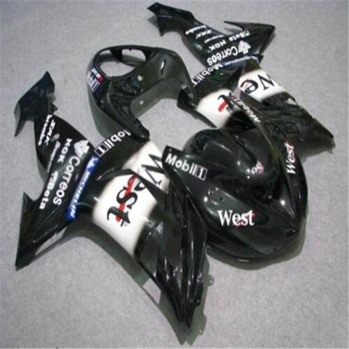 Motorcycle body work for Ninja WEST ZX10R 06 07 ZX-10R 06 07 ZX10 2006 2007 free custom paint ABS Plastic fairing kit