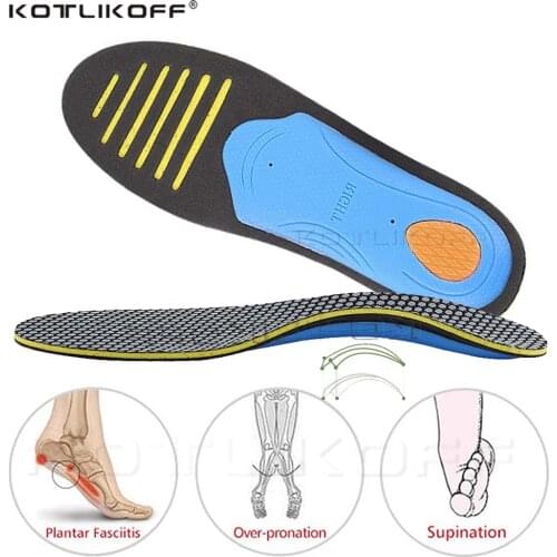 KOTLIKOFF High quality EVA orthotics Insole for Flat Foot Arch Support Shoe insert Pad orthopedic Insoles for men and women shoe