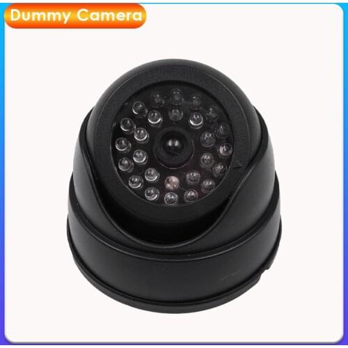 Dummy Camera Fake Dome Camera Battery Power Outdoor Indoor Fake Security Camera CCTV Surveillance for Home Use Flashing Red LED