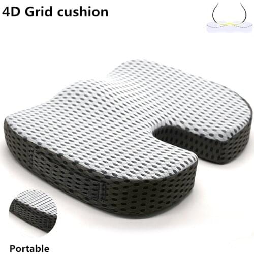 Car Seat Cushion Coccyx Memory Foam Slow Elastic Home Office Pain Relief High Density Seat Cushion Memory Foam Seat Cushion