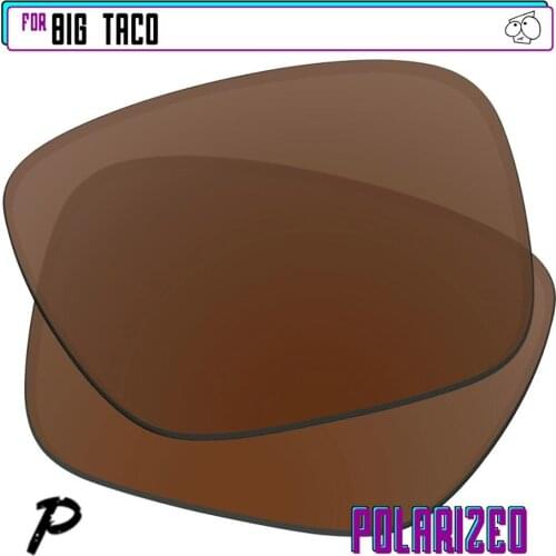 EZReplace Polarized Replacement Lenses for - Oakley Big Taco Sunglasses - Brown P